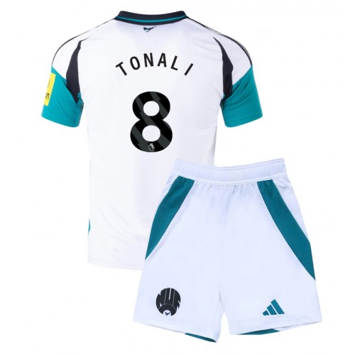 Dětský fotbalový dres Newcastle United Sandro Tonali #8 2024-25 Třetí Krátký Rukáv (+ trenýrky)